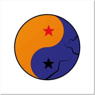 Ying Yang Dragon Ball Posters and Art